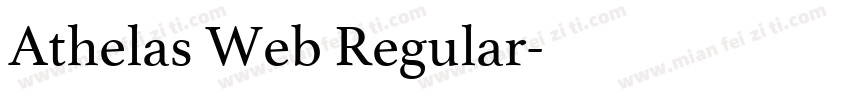 Athelas Web Regular字体转换